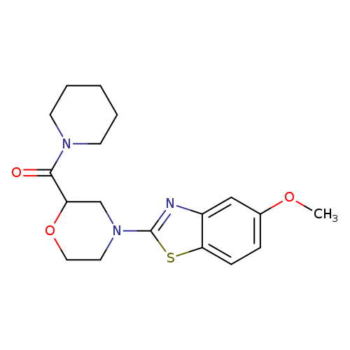 5-methoxy-2-[2-(piperidine-1-carbonyl)morpholin-4-yl]-1,3-benzothiazole