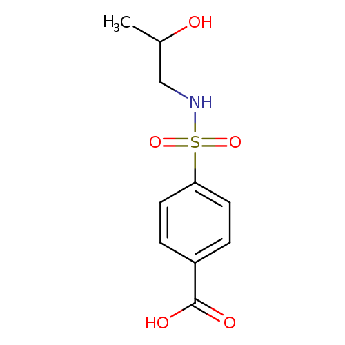 4-[(2-hydroxypropyl)sulfamoyl]benzoic acid