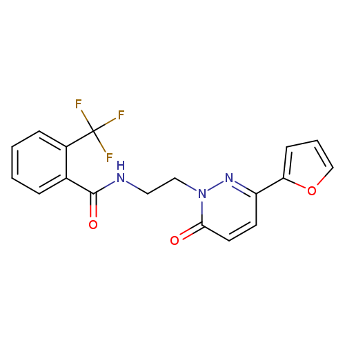 N-{2-[3-(furan-2-yl)-6-oxo-1,6-dihydropyridazin-1-yl]ethyl}-2-(trifluoromethyl)benzamide