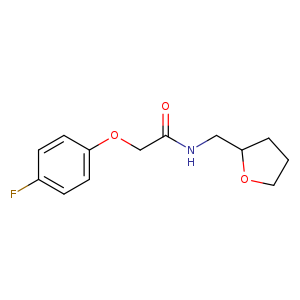 2-(4-fluorophenoxy)-N-(tetrahydro-2-furanylmethyl)acetamide