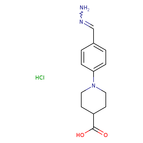 4-Piperidinecarboxylic acid, 1-[4-(aminoiminomethyl)phenyl]-, hydrochloride (1:1)