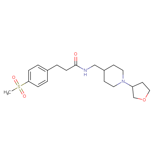 3-(4-methanesulfonylphenyl)-N-{[1-(oxolan-3-yl)piperidin-4-yl]methyl}propanamide