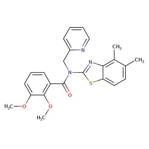 N-(4,5-dimethyl-1,3-benzothiazol-2-yl)-2,3-dimethoxy-N-[(pyridin-2-yl)methyl]benzamide