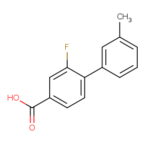 3-Fluoro-4-(3-methylphenyl)benzoic acid