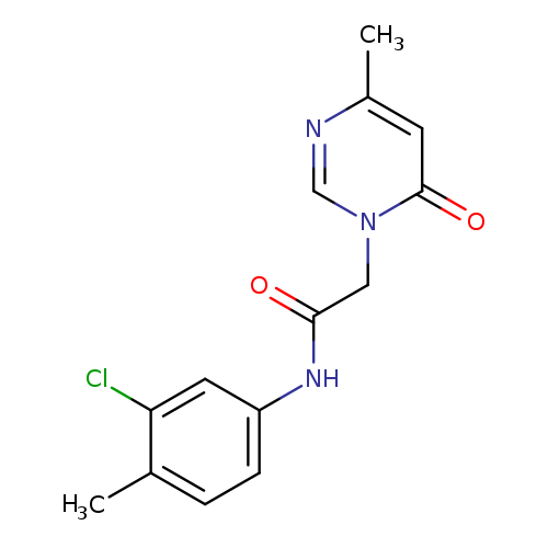 N-(3-chloro-4-methylphenyl)-2-(4-methyl-6-oxo-1,6-dihydropyrimidin-1-yl)acetamide