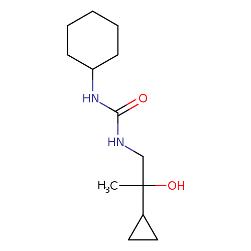 1-cyclohexyl-3-(2-cyclopropyl-2-hydroxypropyl)urea