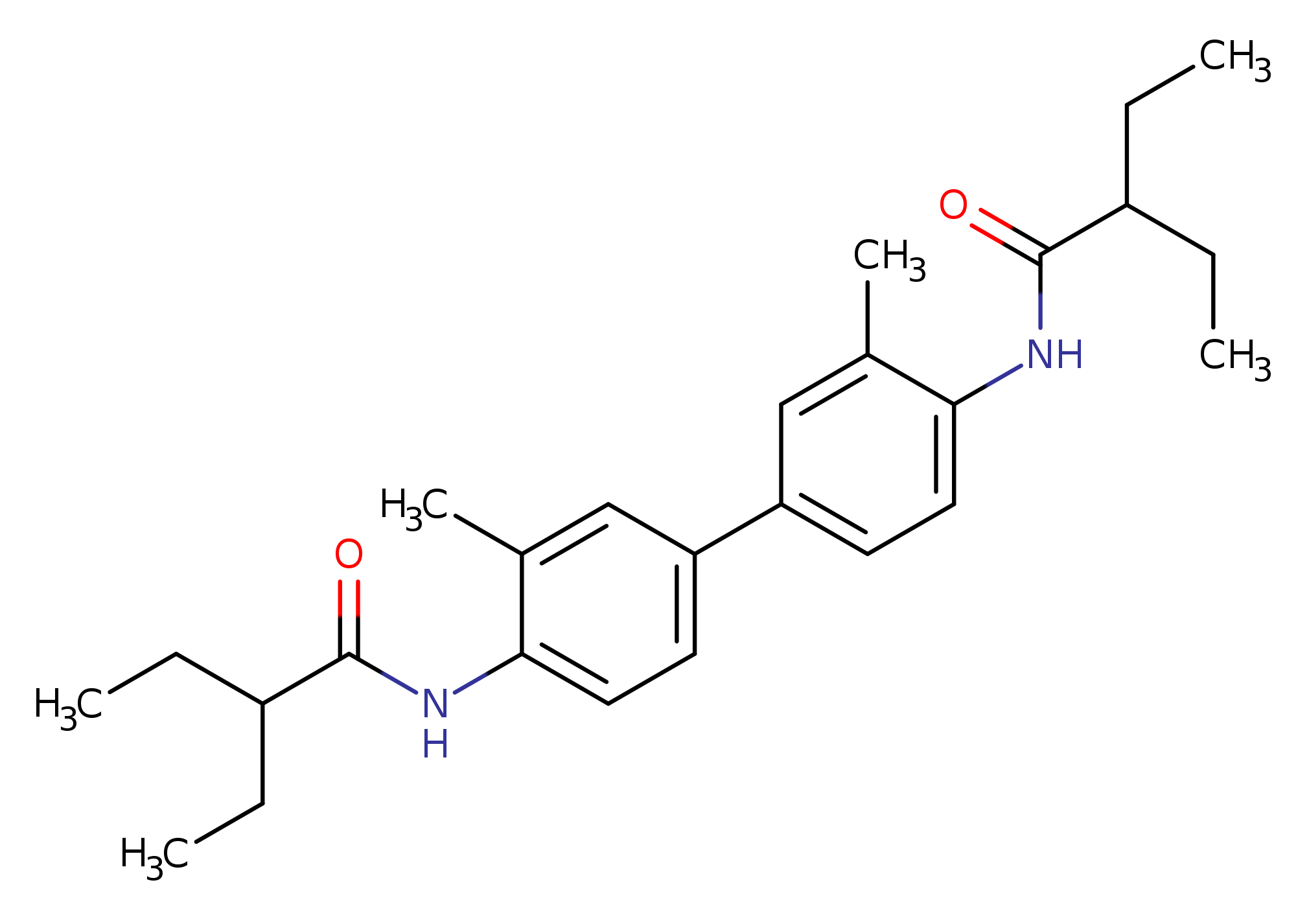 2-ethyl-N-{4'-[(2-ethylbutanoyl)amino]-3,3'-dimethyl[1,1'-biphenyl]-4-yl}butanamide