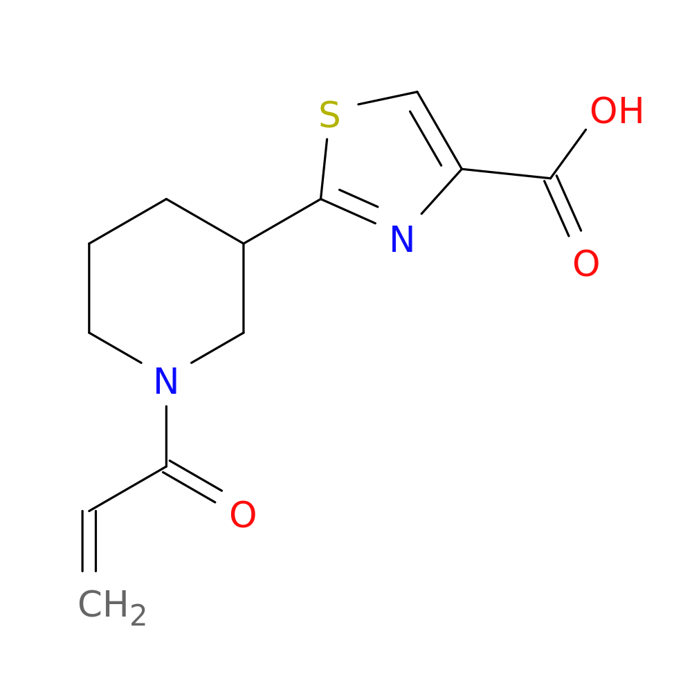 2-[1-(prop-2-enoyl)piperidin-3-yl]-1,3-thiazole-4-carboxylic acid