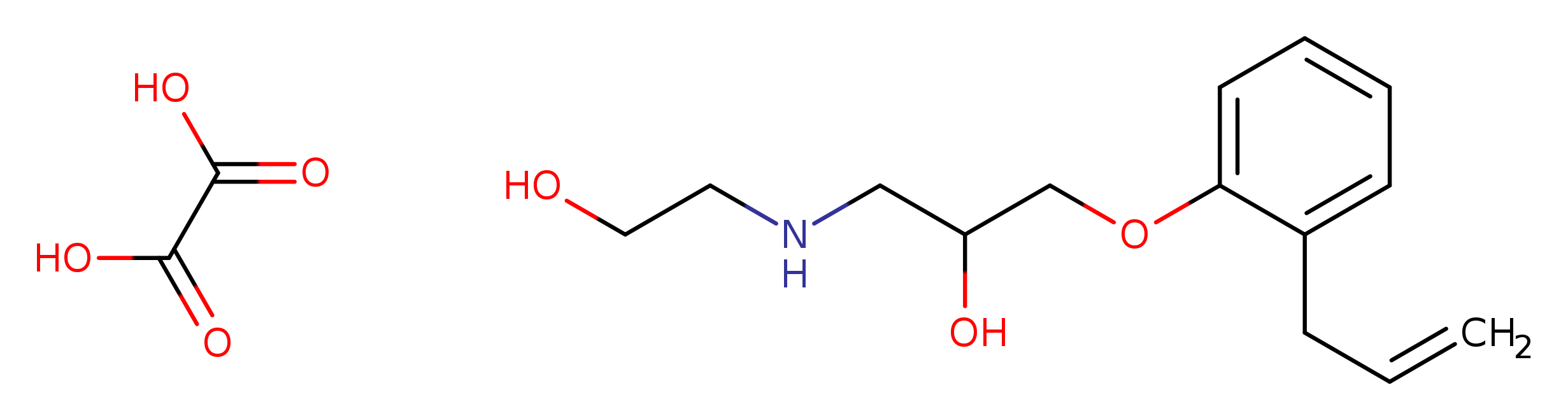 1-[(2-hydroxyethyl)amino]-3-[2-(prop-2-en-1-yl)phenoxy]propan-2-ol; oxalic acid
