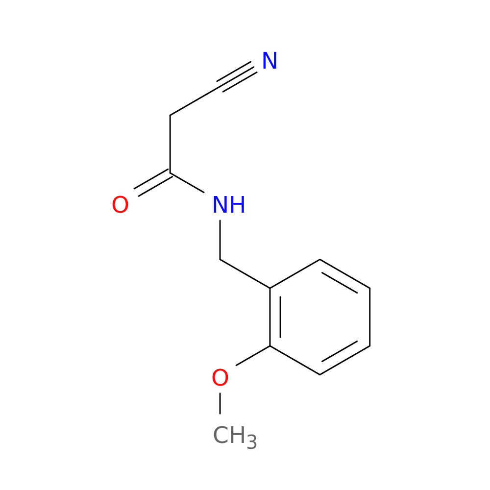 2-cyano-N-[(2-methoxyphenyl)methyl]acetamide