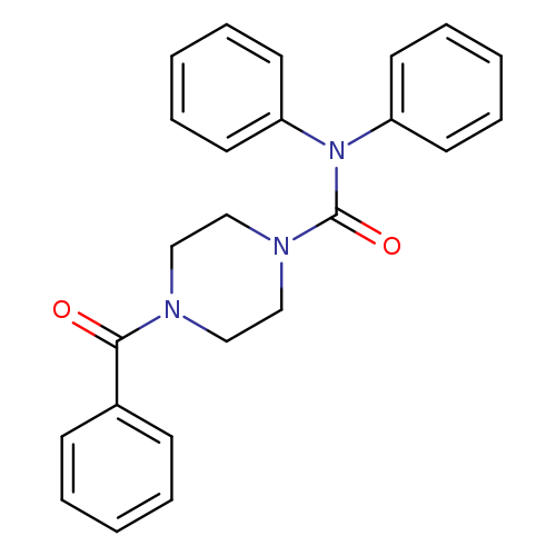 4-benzoyl-N,N-diphenylpiperazine-1-carboxamide