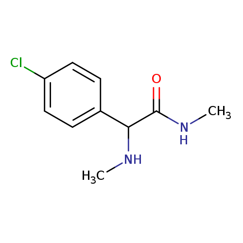 2-(4-chlorophenyl)-N-methyl-2-(methylamino)acetamide