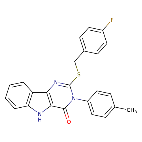 2-{[(4-fluorophenyl)methyl]sulfanyl}-3-(4-methylphenyl)-3H,4H,5H-pyrimido[5,4-b]indol-4-one