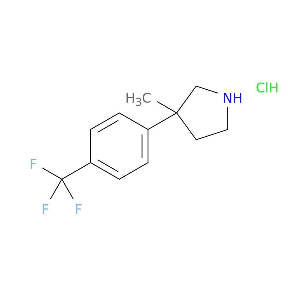 3-methyl-3-[4-(trifluoromethyl)phenyl]pyrrolidine hydrochloride