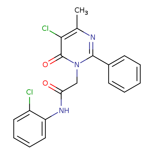 2-(5-chloro-4-methyl-6-oxo-2-phenyl-1,6-dihydropyrimidin-1-yl)-N-(2-chlorophenyl)acetamide