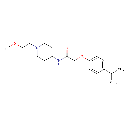 N-[1-(2-methoxyethyl)piperidin-4-yl]-2-[4-(propan-2-yl)phenoxy]acetamide