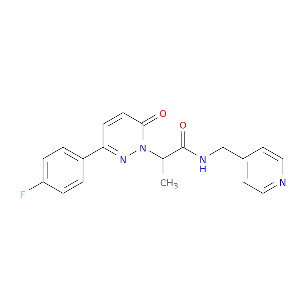 2-[3-(4-fluorophenyl)-6-oxo-1,6-dihydropyridazin-1-yl]-N-[(pyridin-4-yl)methyl]propanamide