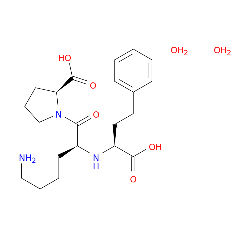 L-Proline, N2-[(1S)-1-carboxy-3-phenylpropyl]-L-lysyl-, hydrate (1:2)