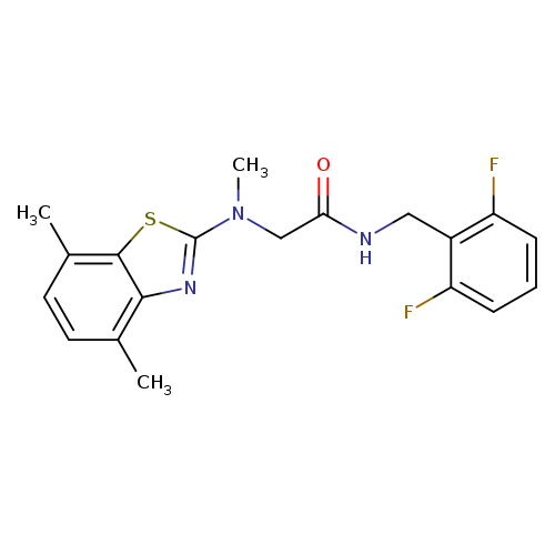 N-[(2,6-difluorophenyl)methyl]-2-[(4,7-dimethyl-1,3-benzothiazol-2-yl)(methyl)amino]acetamide