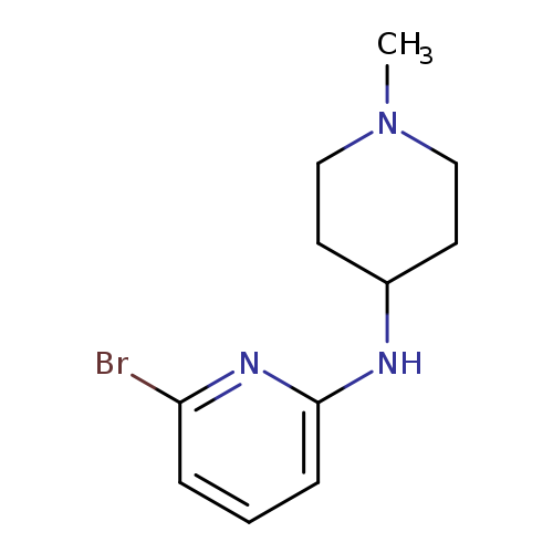 2-​Pyridinamine, 6-​bromo-​N-​(1-​methyl-​4-​piperidinyl)​-