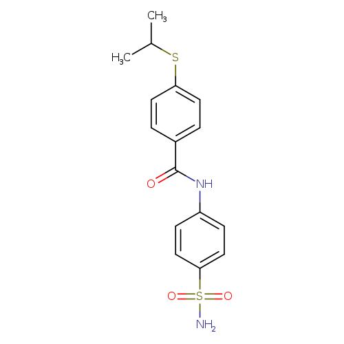 4-(propan-2-ylsulfanyl)-N-(4-sulfamoylphenyl)benzamide