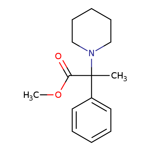 methyl 2-phenyl-2-(piperidin-1-yl)propanoate