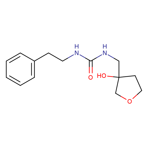 3-[(3-hydroxyoxolan-3-yl)methyl]-1-(2-phenylethyl)urea