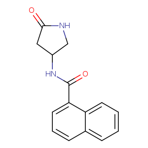 N-(5-oxopyrrolidin-3-yl)naphthalene-1-carboxamide