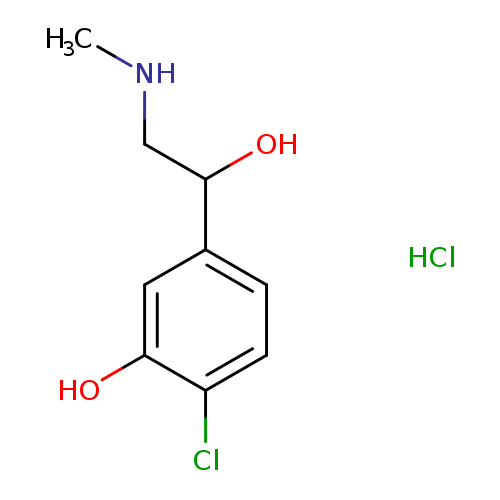 2-chloro-5-[1-hydroxy-2-(methylamino)ethyl]phenol hydrochloride