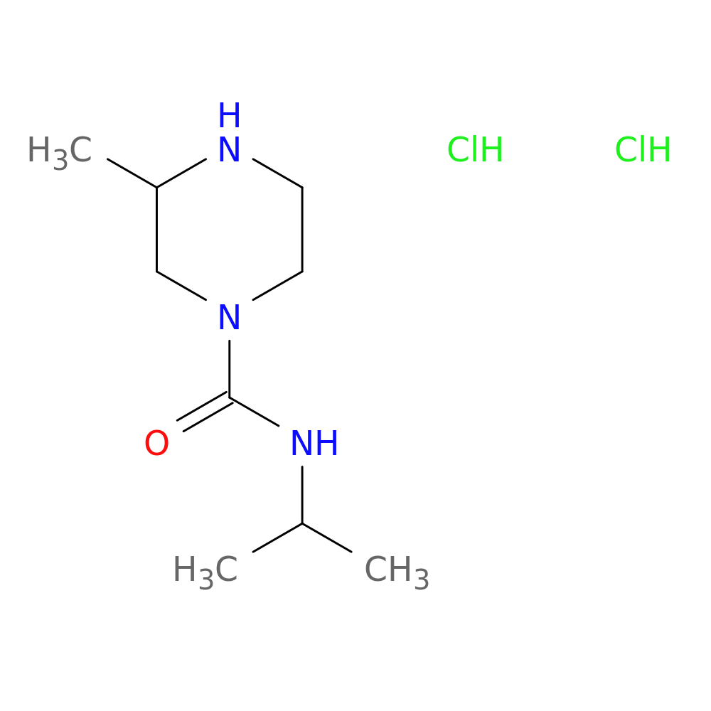 3-methyl-N-(propan-2-yl)piperazine-1-carboxamide dihydrochloride