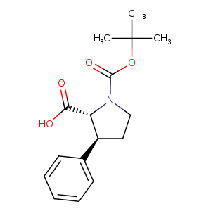 1,2-Pyrrolidinedicarboxylic acid, 3-phenyl-, 1-(1,1-dimethylethyl) ester,(2R-trans)-