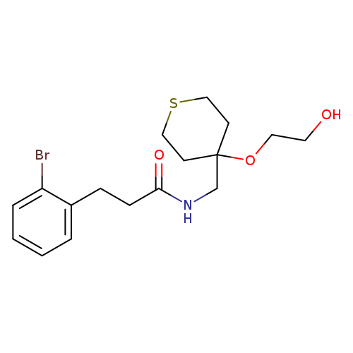 3-(2-bromophenyl)-N-{[4-(2-hydroxyethoxy)thian-4-yl]methyl}propanamide
