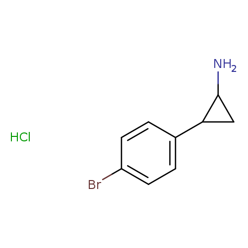 Cyclopropanamine, 2-​(4-​bromophenyl)​-​, hydrochloride (1:1)