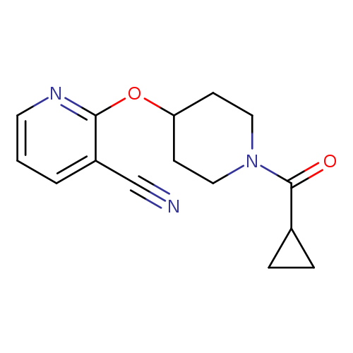 2-[(1-cyclopropanecarbonylpiperidin-4-yl)oxy]pyridine-3-carbonitrile