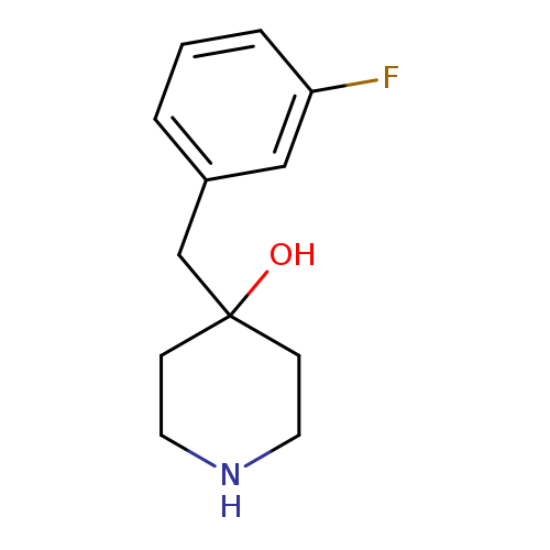 4-[(3-fluorophenyl)methyl]piperidin-4-ol