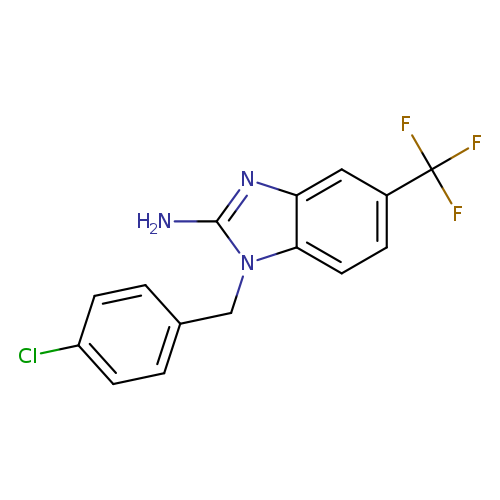 1H-Benzimidazol-2-amine, 1-[(4-chlorophenyl)methyl]-5-(trifluoromethyl)-