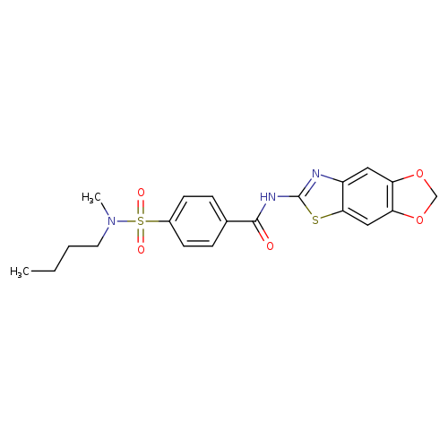 4-[butyl(methyl)sulfamoyl]-N-{4,6-dioxa-10-thia-12-azatricyclo[7.3.0.0^{3,7}]dodeca-1(9),2,7,11-tetraen-11-yl}benzamide