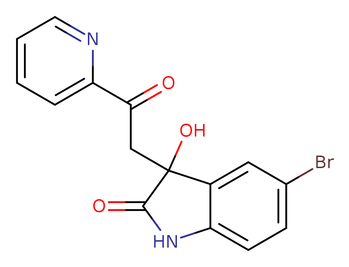 5-Bromo-3-hydroxy-3-(2-oxo-2-(pyridin-2-yl)ethyl)indolin-2-one