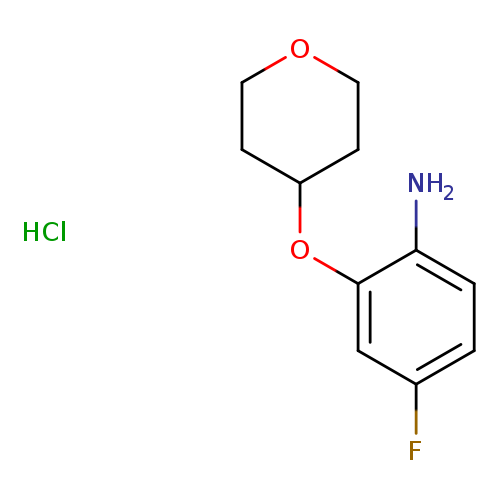 4-fluoro-2-(oxan-4-yloxy)aniline hydrochloride