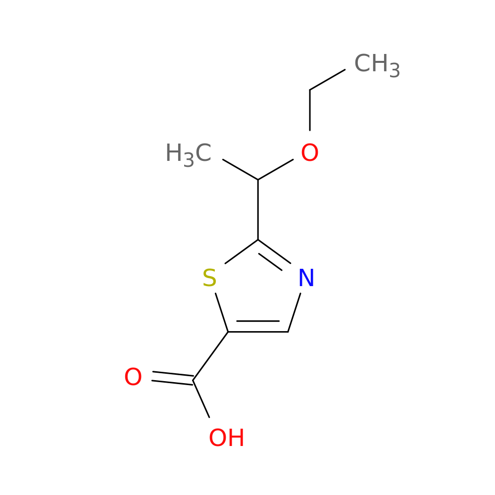 2-(1-ethoxyethyl)-1,3-thiazole-5-carboxylic acid