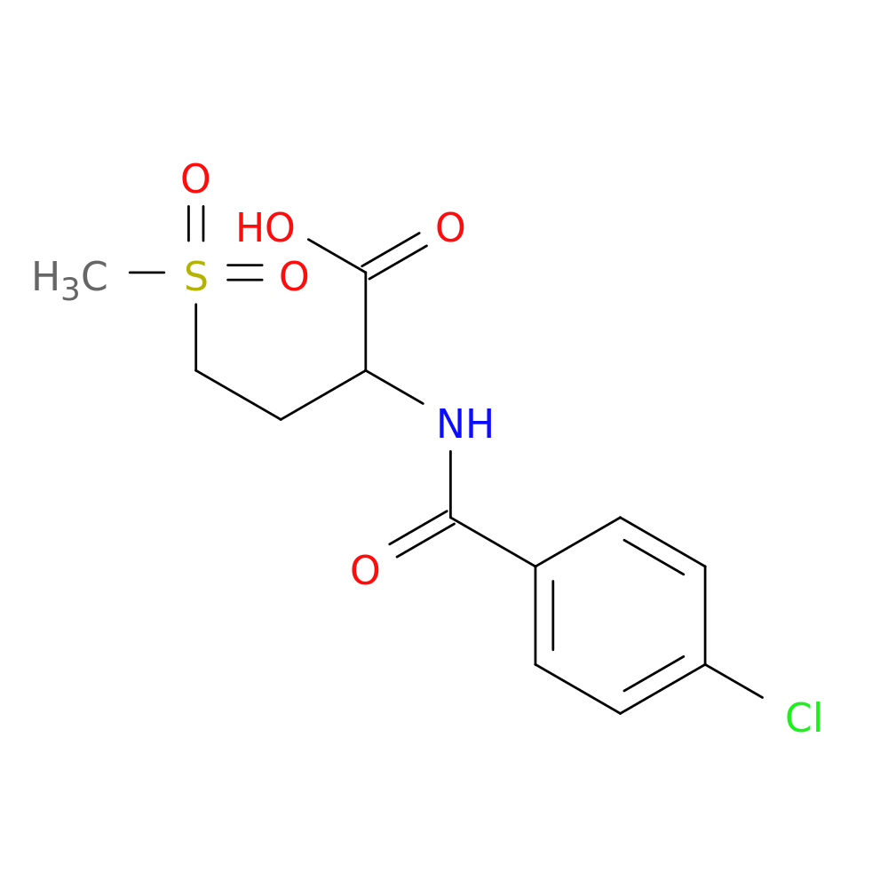 2-[(4-Chlorobenzoyl)amino]-4-(methylsulfonyl)butanoic acid