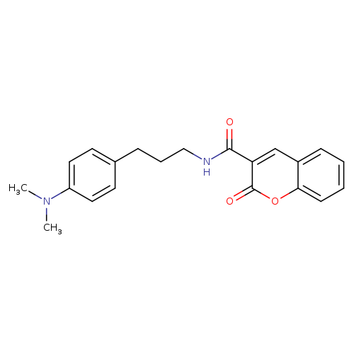 N-{3-[4-(dimethylamino)phenyl]propyl}-2-oxo-2H-chromene-3-carboxamide