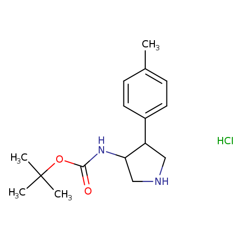 tert-Butyl(4-(p-tolyl)pyrrolidin-3-yl)carbamatehydrochloride