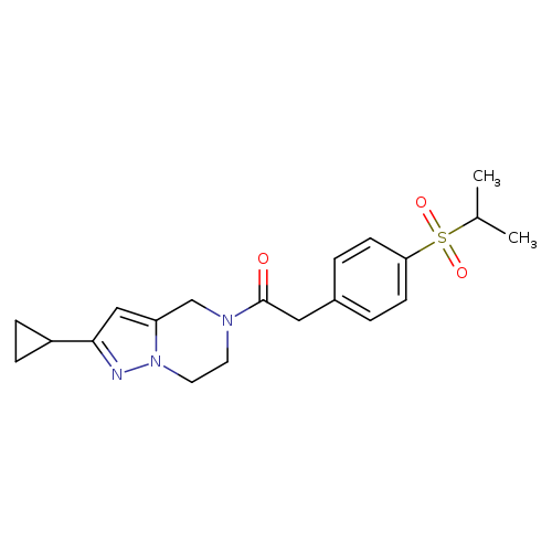 1-{2-cyclopropyl-4H,5H,6H,7H-pyrazolo[1,5-a]pyrazin-5-yl}-2-[4-(propane-2-sulfonyl)phenyl]ethan-1-one