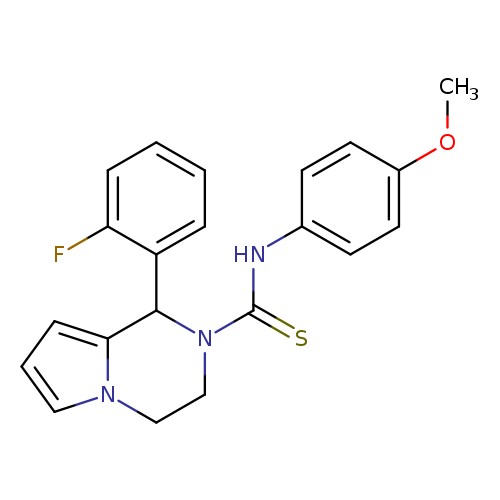 1-(2-fluorophenyl)-N-(4-methoxyphenyl)-1H,2H,3H,4H-pyrrolo[1,2-a]pyrazine-2-carbothioamide