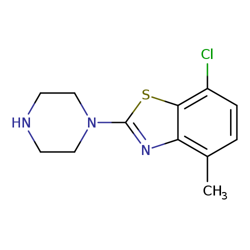 7-chloro-4-methyl-2-(piperazin-1-yl)-1,3-benzothiazole