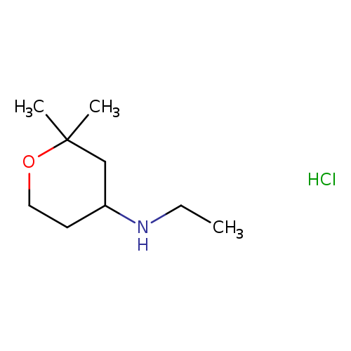 N-ethyl-2,2-dimethyloxan-4-amine hydrochloride