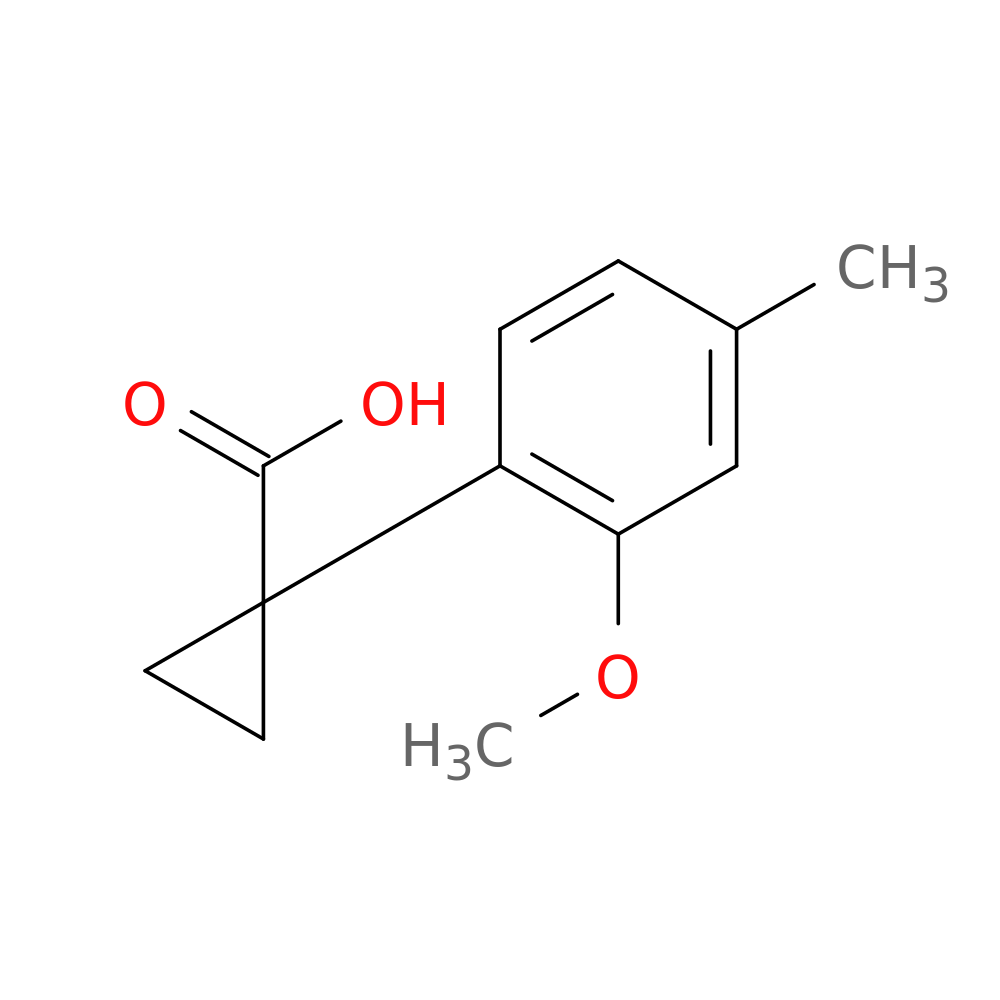 1-(2-methoxy-4-methylphenyl)cyclopropane-1-carboxylic acid