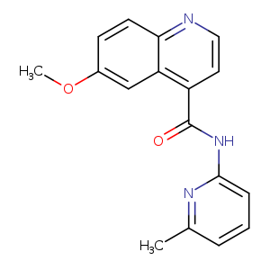 6-methoxy-N-(6-methylpyridin-2-yl)quinoline-4-carboxamide