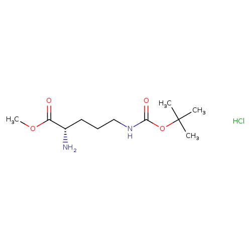 L-Ornithine, N5-[(1,1-dimethylethoxy)carbonyl]-, methyl ester, hydrochloride (1:1)